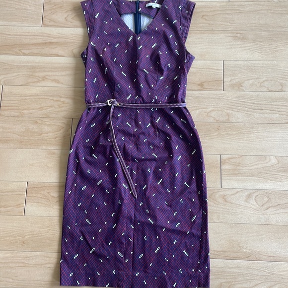 Gazel Italian brand dress size 40Eu, purple, navy and white - Picture 5 of 12